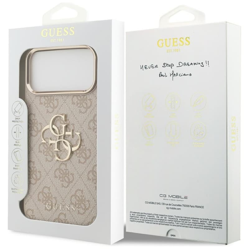 Guess 4G Big 4G Classic Logo - Case iPhone 17 Pro Max (Pink / Gold) 8