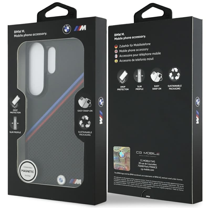 BMW Tricolor Metal Logo MagSafe - Samsung Galaxy S26 Ultra Case (Black) 8