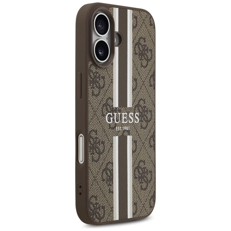 Guess 4G Printed Stripes MagSafe - Case iPhone 17 (brown) 4