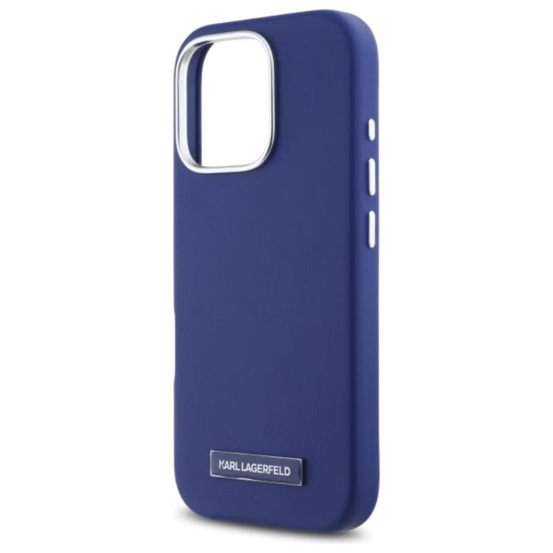 Karl Lagerfeld FW Metal Plate MagSafe - Case for iPhone 16 Pro (blue) 6