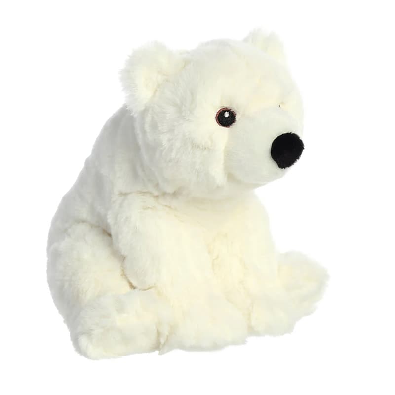 Eco Nation – Plush Toy / Cuddly Sitting Polar Bear 19 cm Eco-Friendly 5