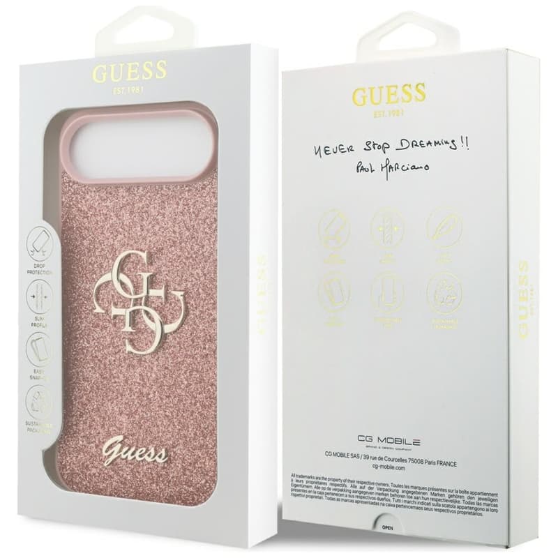Guess Fixed Glitter Big 4G - Case iPhone Air (pink) 8
