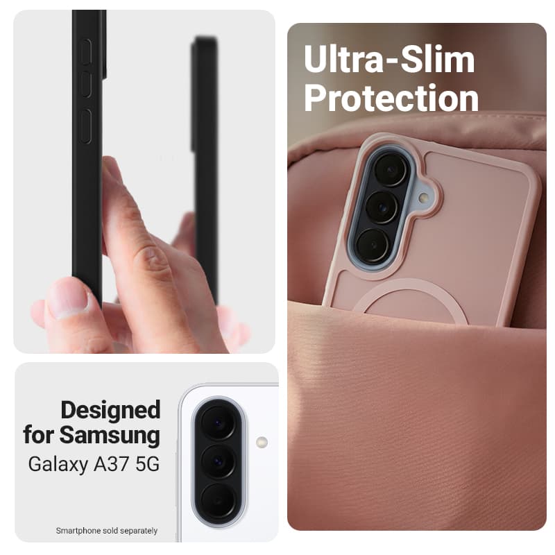 Crong Hybrid Matte Magnetic - MagSafe Case Samsung Galaxy A37 / A36 (Pink) 2