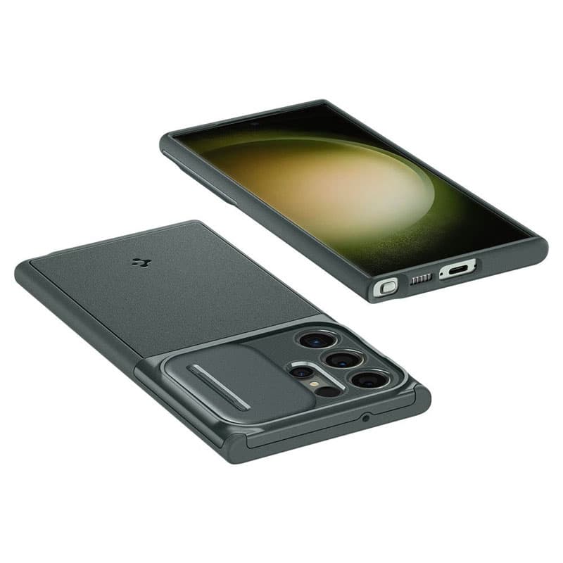 Spigen Optik Armor - Case for Samsung Galaxy S23 Ultra (Abyss Green) 8