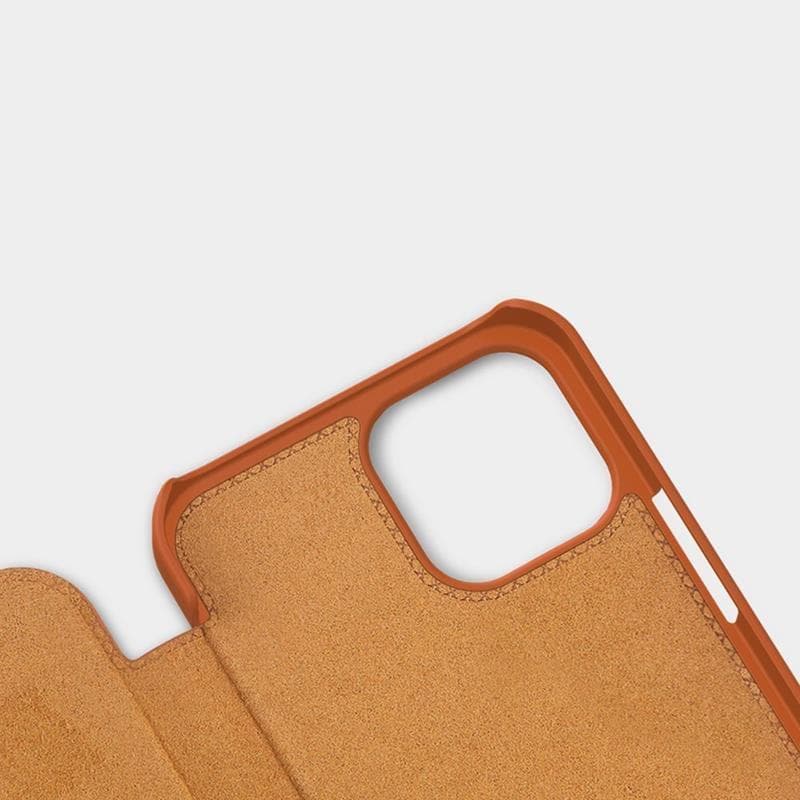 Nillkin Qin Leather Case - Case for Apple iPhone 12 Pro Max (Blue) 4