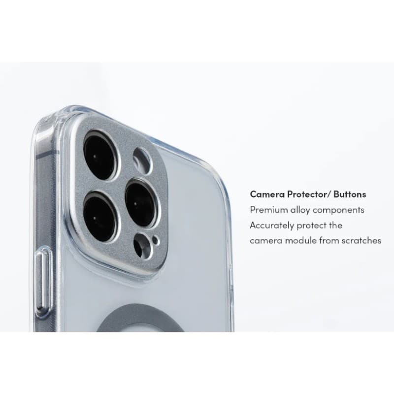 Moshi iGlaze MagSafe - Case for iPhone 16 Pro Max (Luna Silver) 5