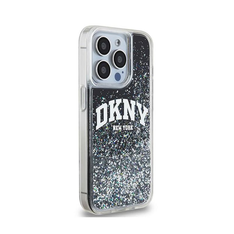 DKNY Liquid Glitter Big Logo - Case for iPhone 15 Pro (black) 4