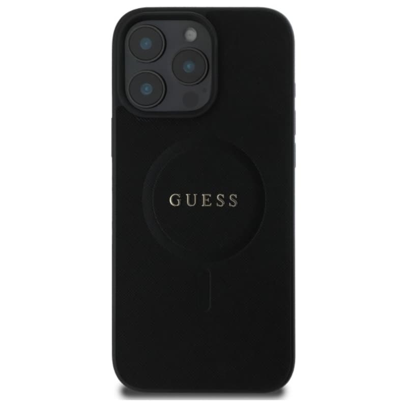 Guess Saffiano Classic Logo MagSafe - Case for iPhone 16 Pro Max (black) 3