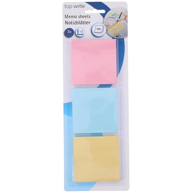Topwrite - Sticky note set 3x 50 pcs. 1