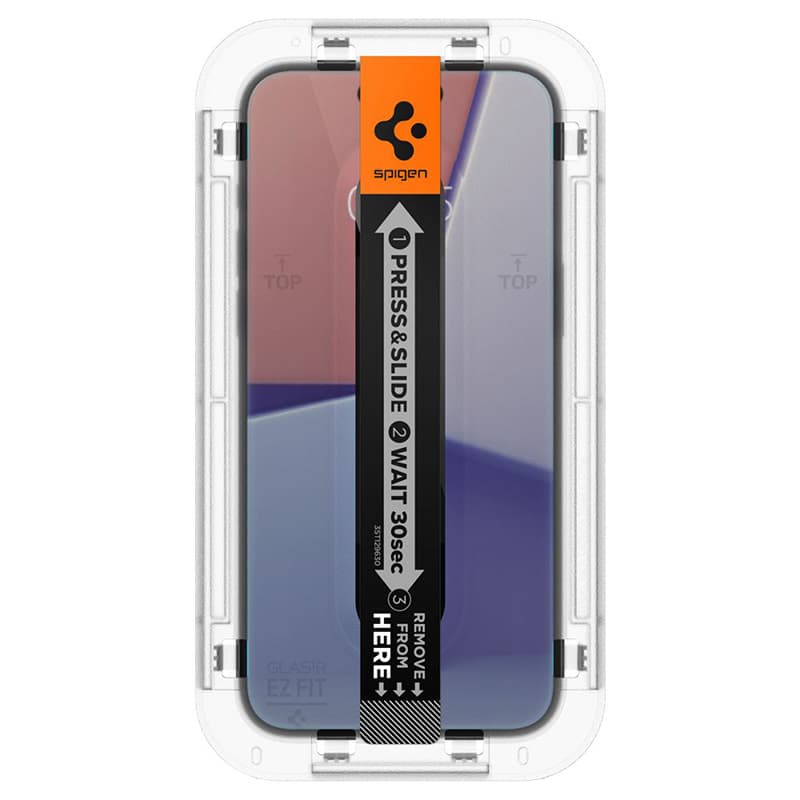 Spigen GLAS.TR EZ FIT Privacy 2-Pack - Tempered glass with privacy filter for iPhone 15 / 16 2pcs 4