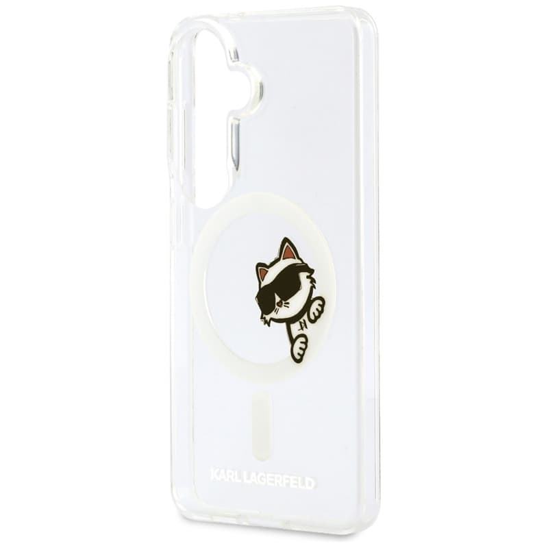 Karl Lagerfeld IML Peekaboo Choupette MagSafe - Samsung Galaxy S26 Case (Clear) 6