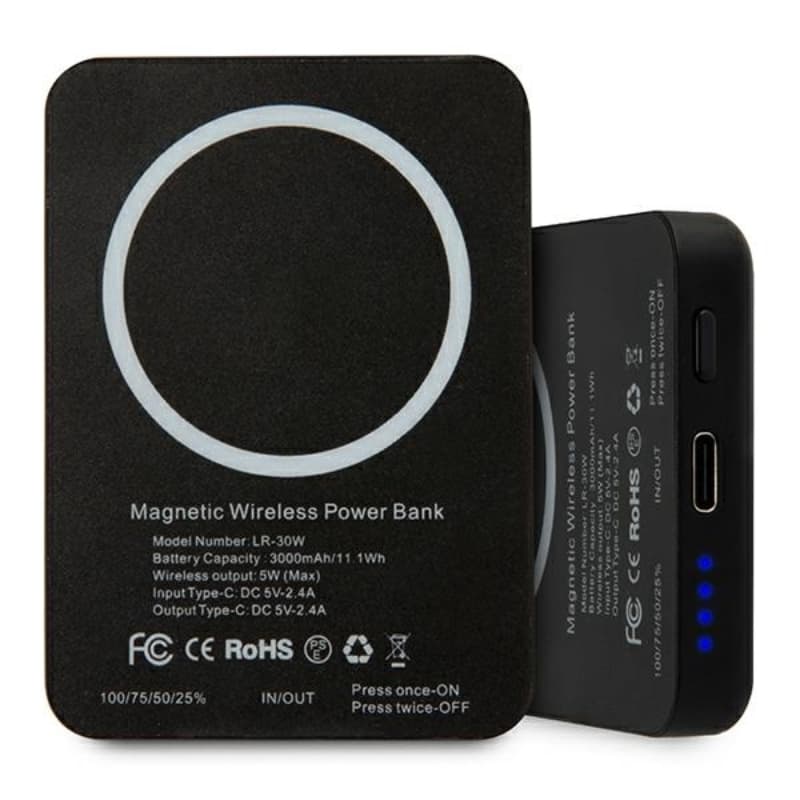 Karl Lagerfeld Outline Magnetic Powerbank - Magsafe Powerbank 3000 mAh 3