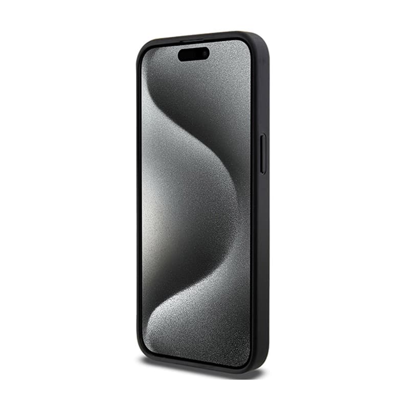 Karl Lagerfeld Gripstand Saffiano Choupette Pins - iPhone 13 Pro Max Case (black) 5