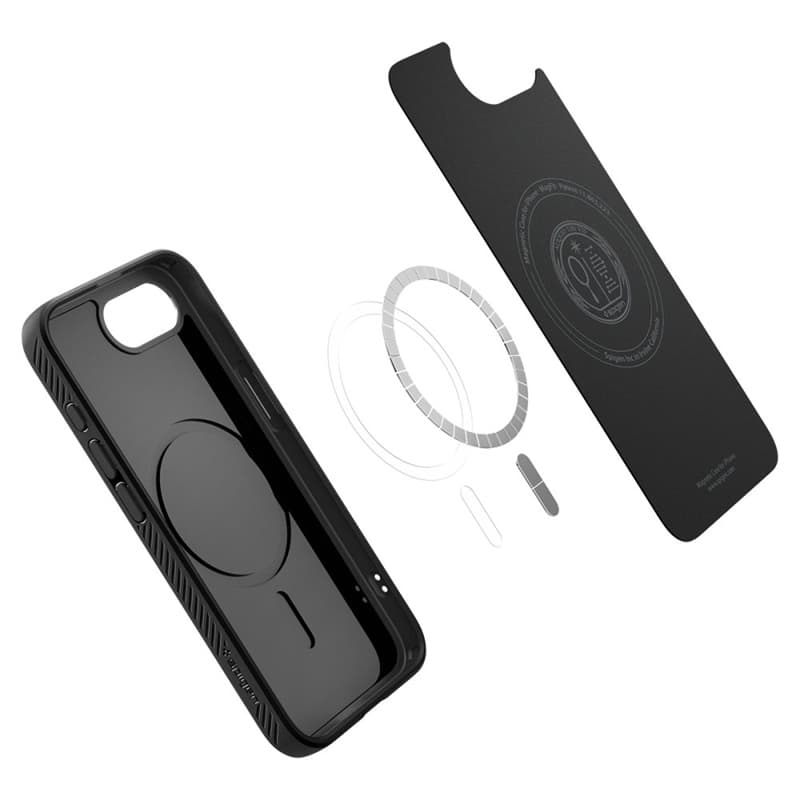 Spigen Liquid Air Mag MagSafe - Case for iPhone 17e / 16e (Matte Black) 5