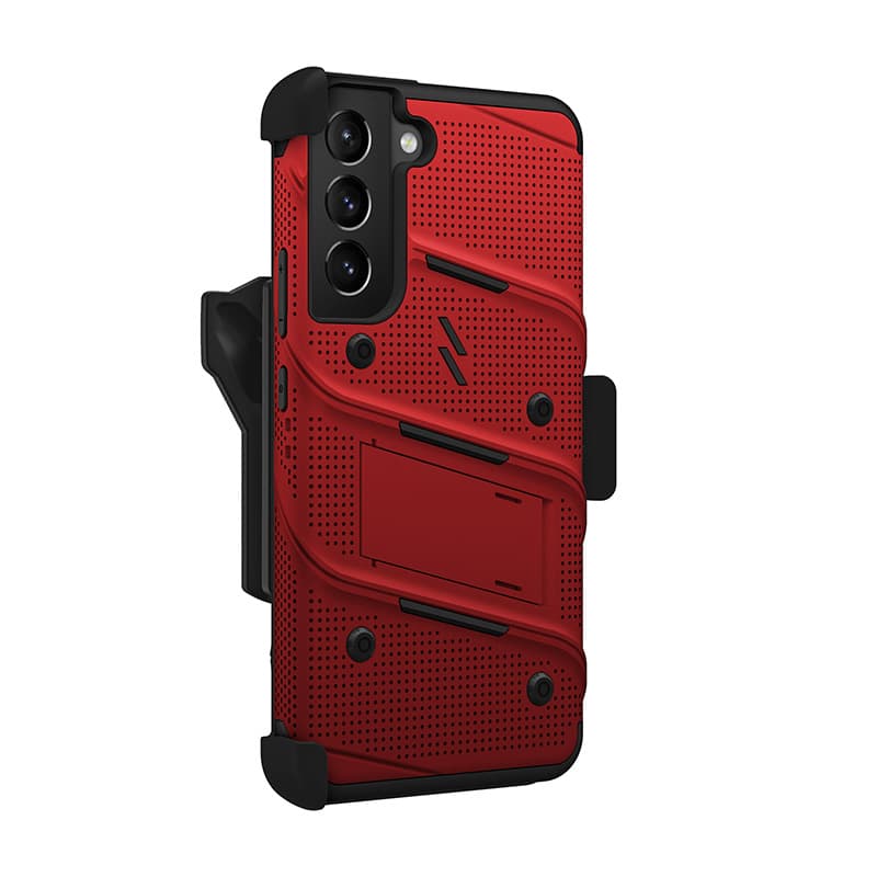 ZIZO BOLT Bundle Samsung Galaxy S22+ Case - Red & Black 4