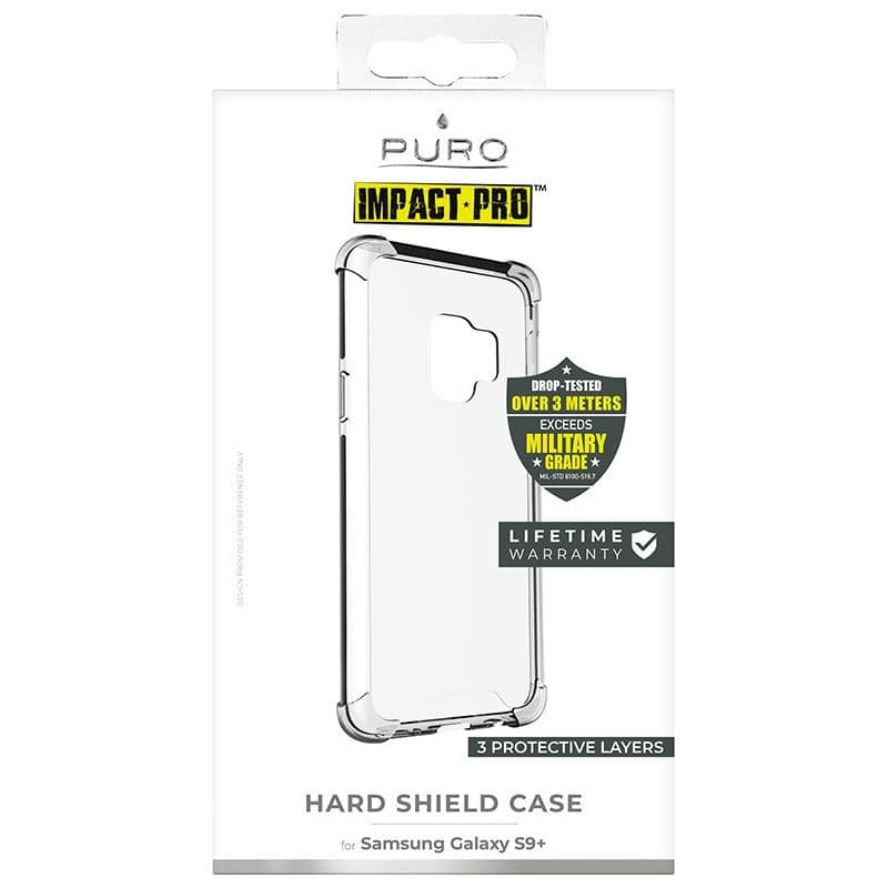 PURO Impact Pro Hard Shield - Case for Samsung Galaxy S9 + (Black) 4