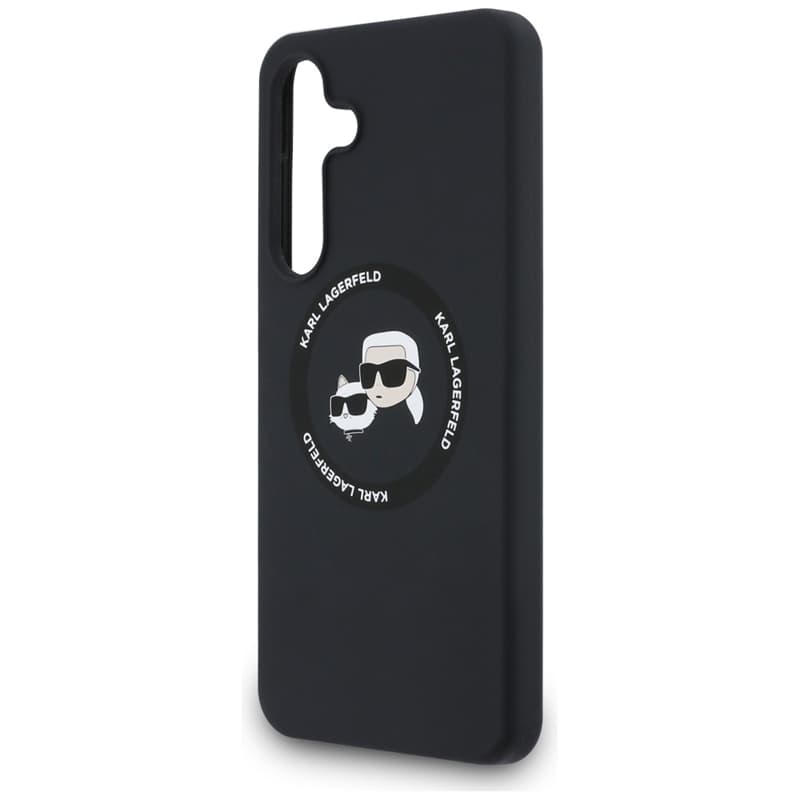 Karl Lagerfeld Silicone Karl & Choupette Heads MagSafe – Case Samsung Galaxy S25 FE (black) 6