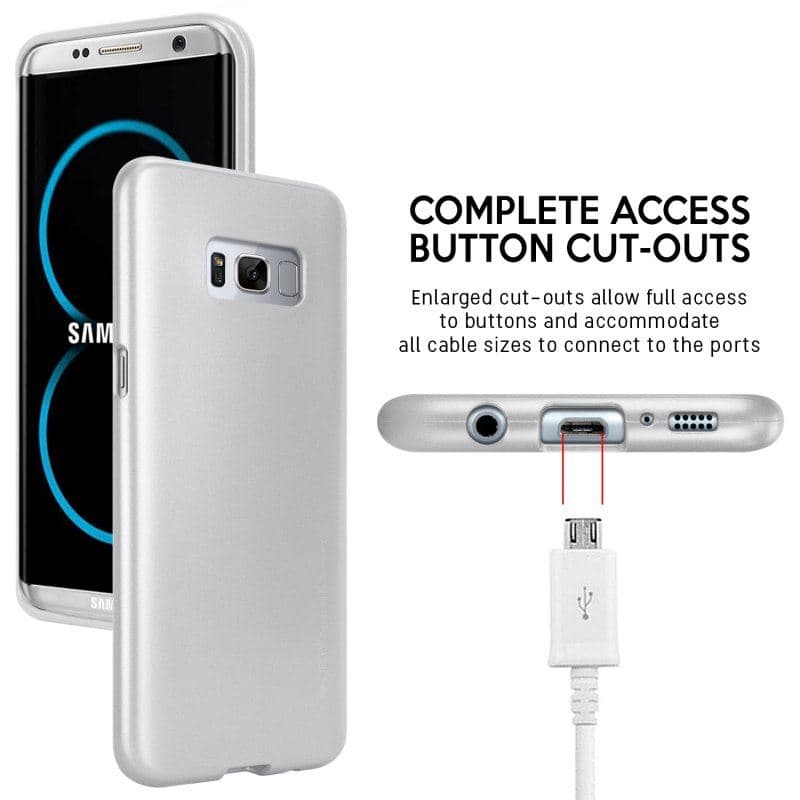 Mercury I-Jelly - Case for Samsung Galaxy S8+ (Silver) 5