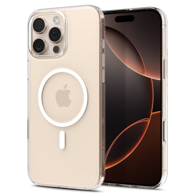 Spigen Thin Fit T Mag MagSafe - Case for iPhone 16 Pro Max (Clear / White) 2