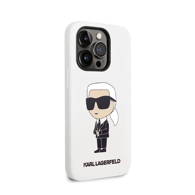 Karl Lagerfeld Silicone NFT Ikonik - Case for iPhone 14 Pro (White) 4