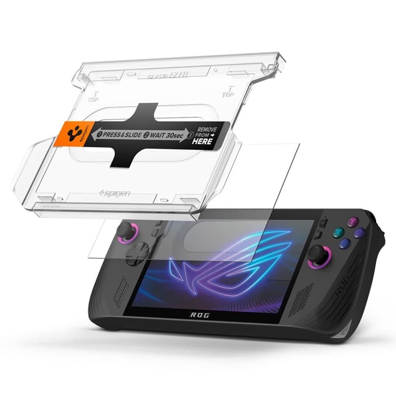 Spigen GLAS.TR EZ FIT 2-Pack - Tempered Glass for ASUS ROG Ally X (2 pcs) 6