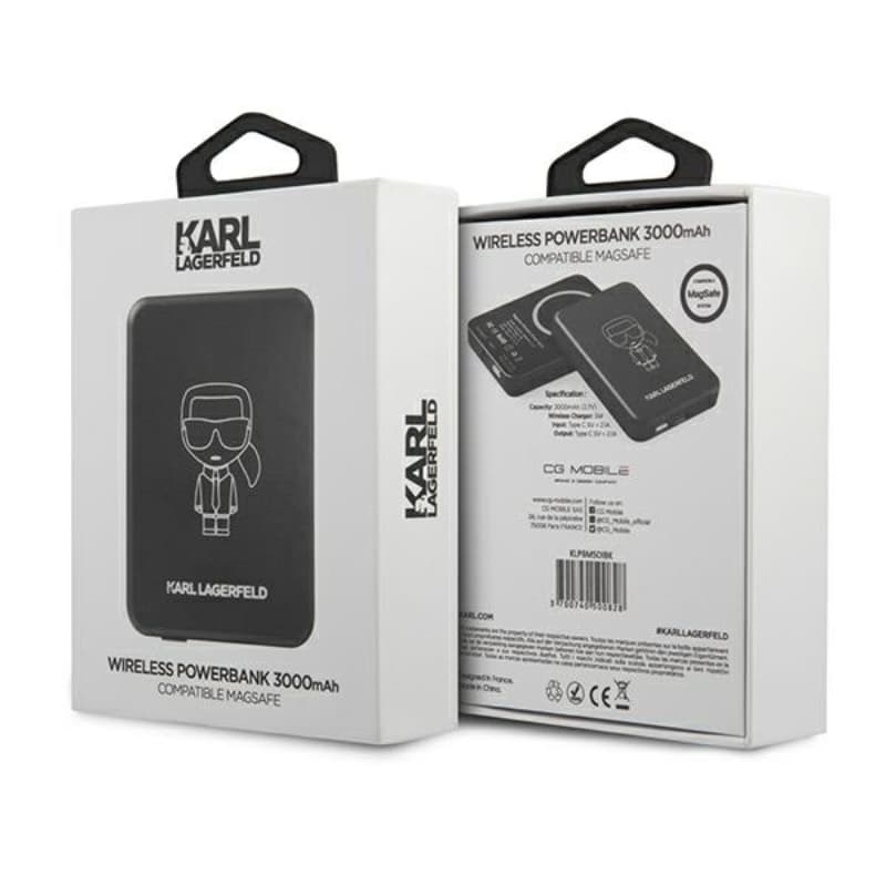Karl Lagerfeld Outline Magnetic Powerbank - Magsafe Powerbank 3000 mAh 4