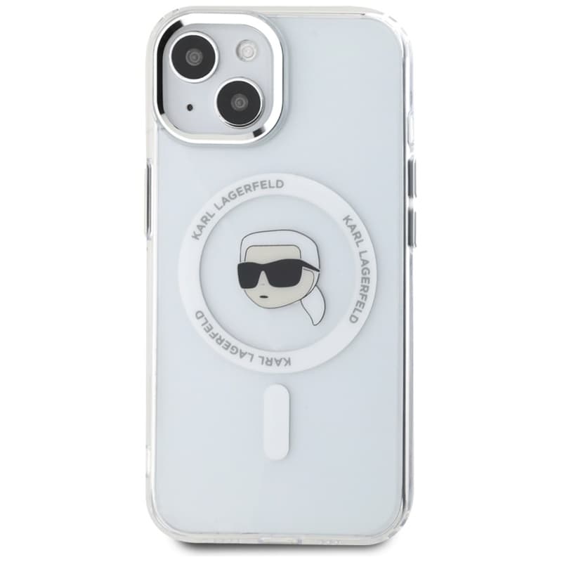 Karl Lagerfeld IML Metal Karl Head MagSafe - Case for iPhone 15 Plus (white) 3