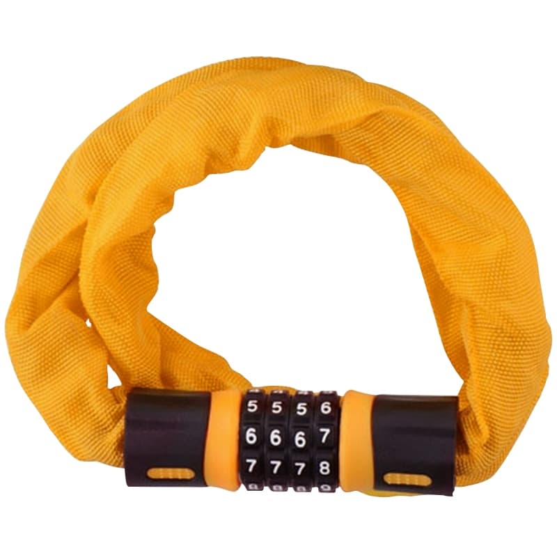 Dunlop - Bicycle Lock with Combination Chain (Orange)