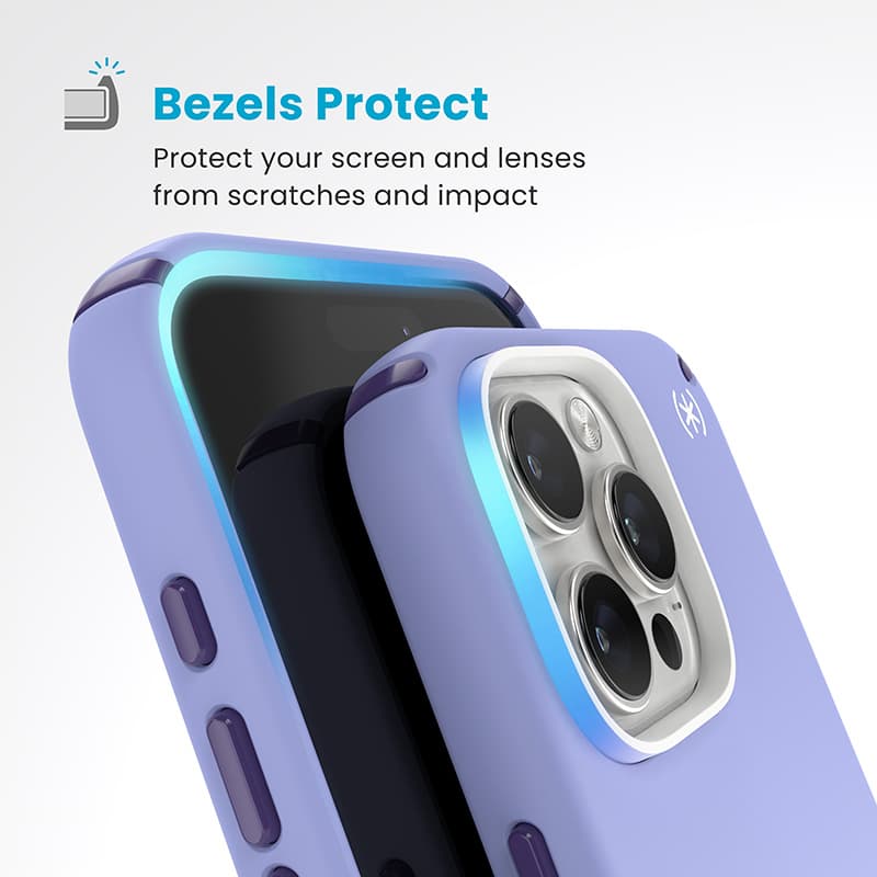 Speck Presidio2 Pro ClickLock & MagSafe - iPhone 16 Pro Max Case (Future Lavender / Cassis Purple / White) 6