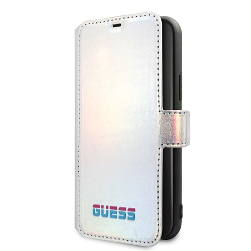 Guess Iridescent Booktype - Case iPhone 11 Pro (Silver) 1