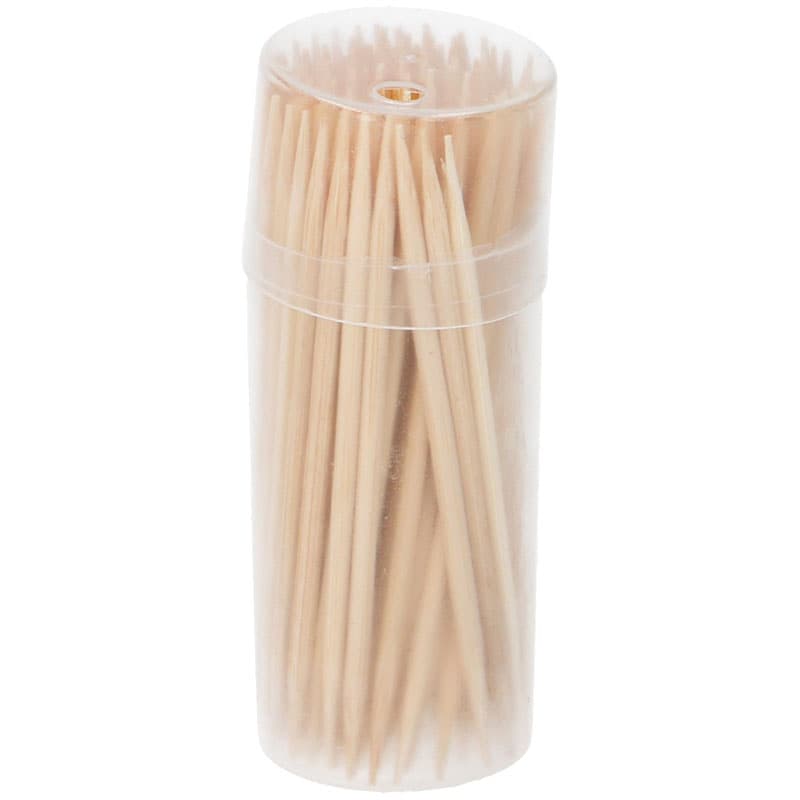Toothpicks 6x100 pcs. natural bamboo 1