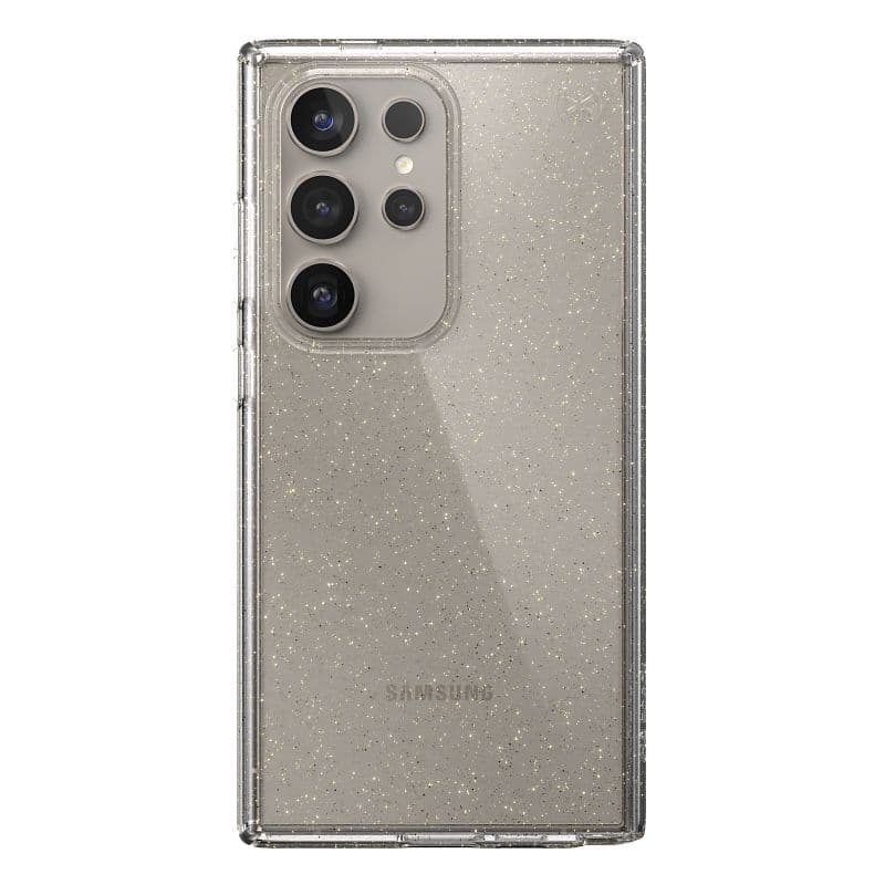 Speck Presidio Lux Glitter - Samsung Galaxy S24 Ultra Case (Clear / Gold Glitter) 8
