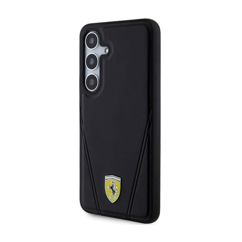 Ferrari Hot Stamp V Lines MagSafe - Samsung Galaxy S24 Case (Black) 2