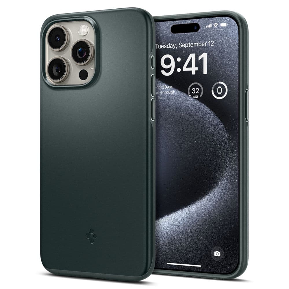 Spigen Thin Fit - Case for iPhone 15 Pro (Green)