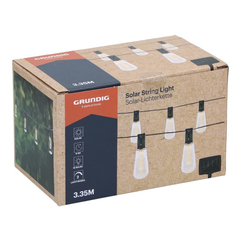 Grundig - Solar Garden LED Lights 3.35 m 8