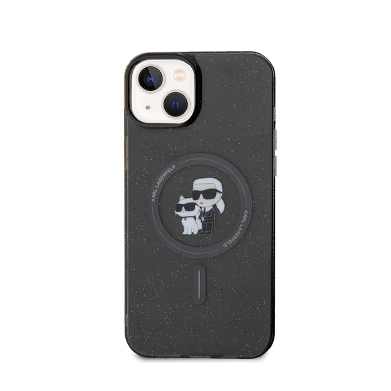 Karl Lagerfeld Karl & Choupette Glitter Magsafe - Case for iPhone 15 (black) 3