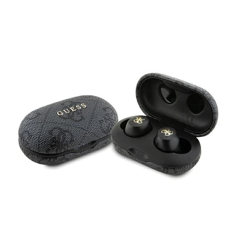 Guess 4G Metal Logo - TWS ENC Bluetooth headphones + charging case (black) 1