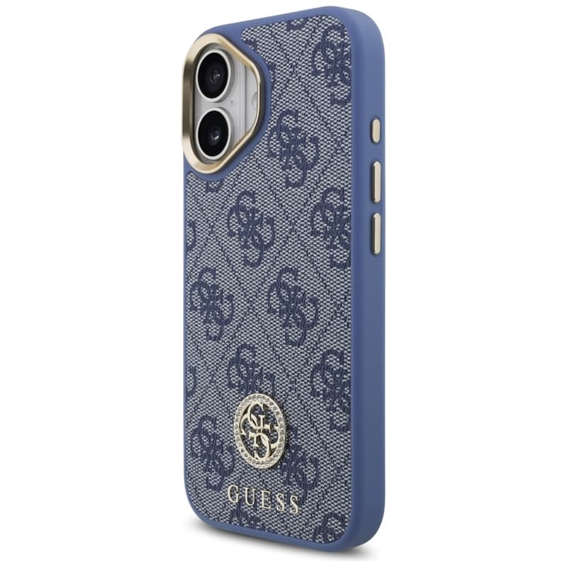 Guess 4G Strass Logo MagSafe - Case iPhone 17 (Blue) 2