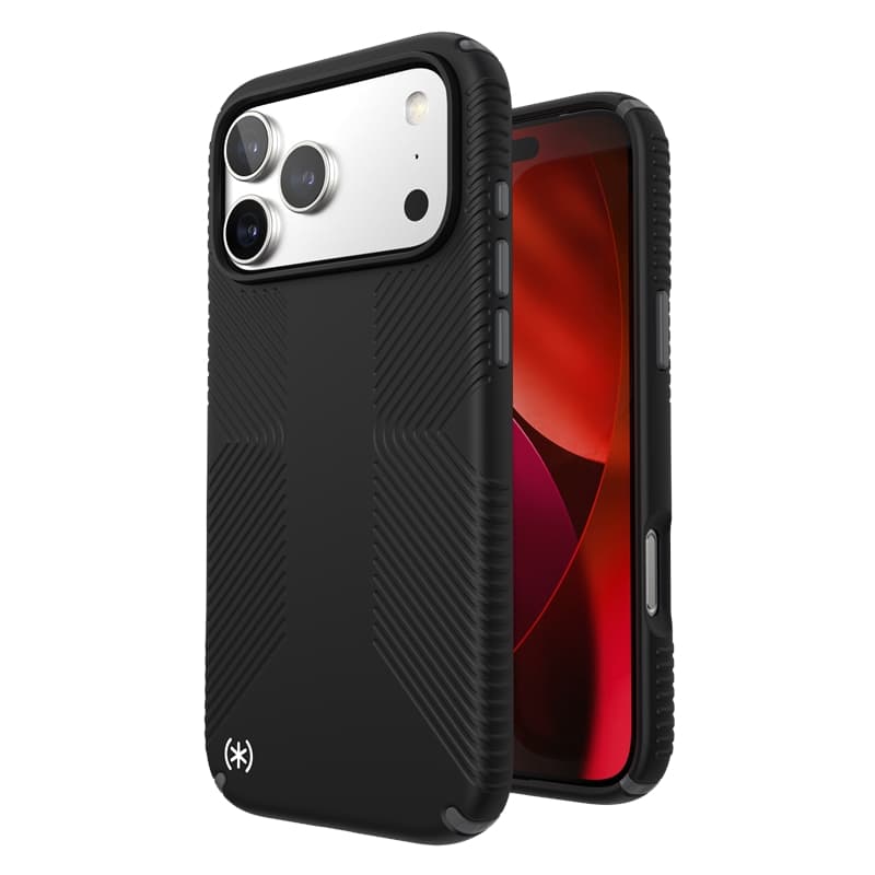 Speck Presidio2 Grip MagSafe - iPhone 17 Pro Max Case (Black / Slate Gray / White)