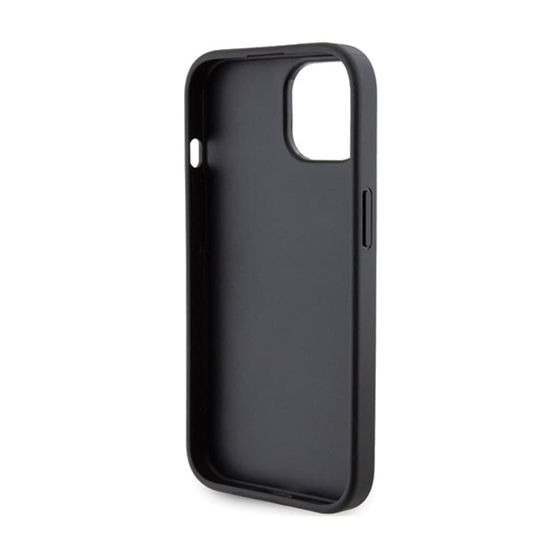 Karl Lagerfeld Gripstand Saffiano Choupette Pins - iPhone 15 Case (Black) 7