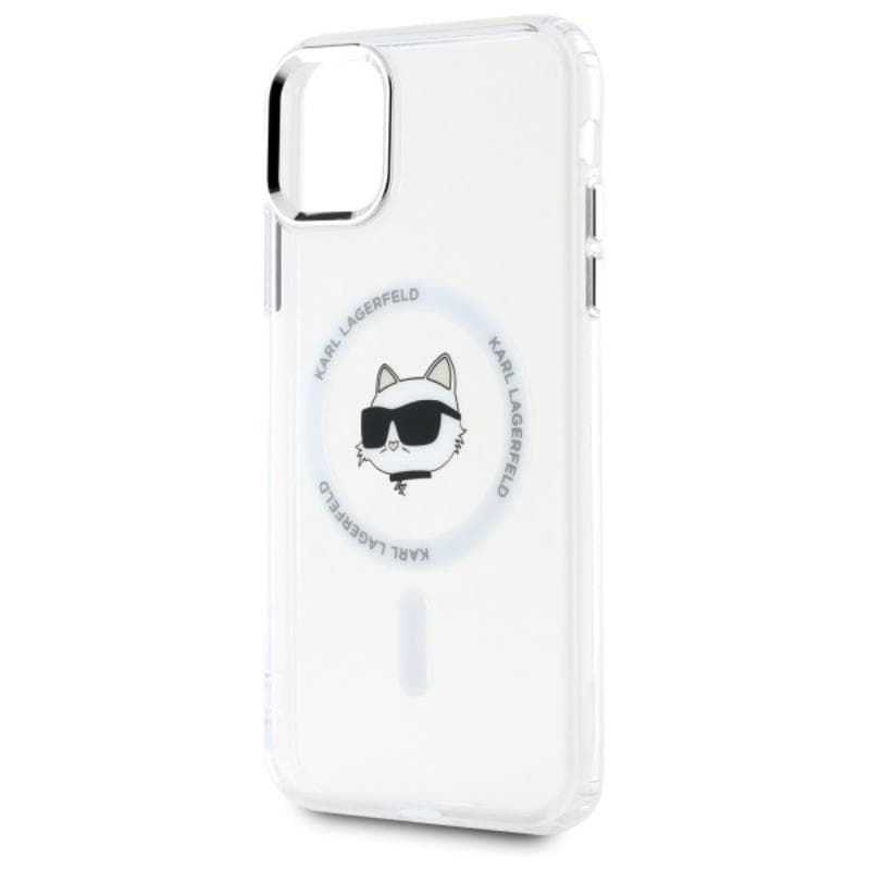 Karl Lagerfeld IML Metal Choupette Head MagSafe - Case for iPhone 11 (White) 6