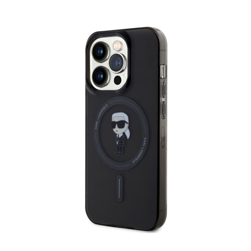 Karl Lagerfeld IML Ikonik MagSafe - Case for iPhone 15 Pro (Black) 2