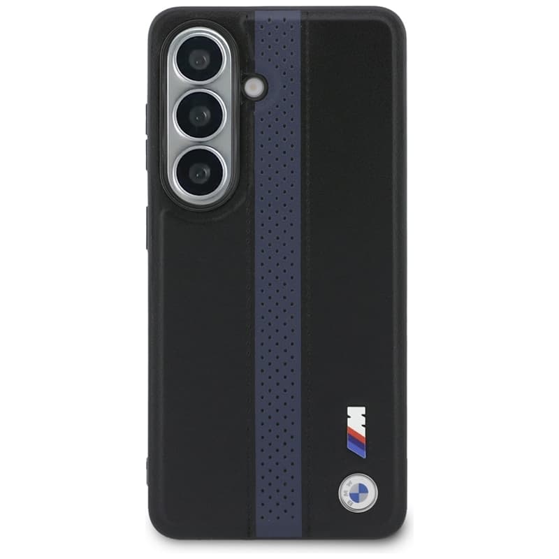 BMW M Perforated Stripe Logo MagSafe - Samsung Galaxy S26 Case (Blue) 3