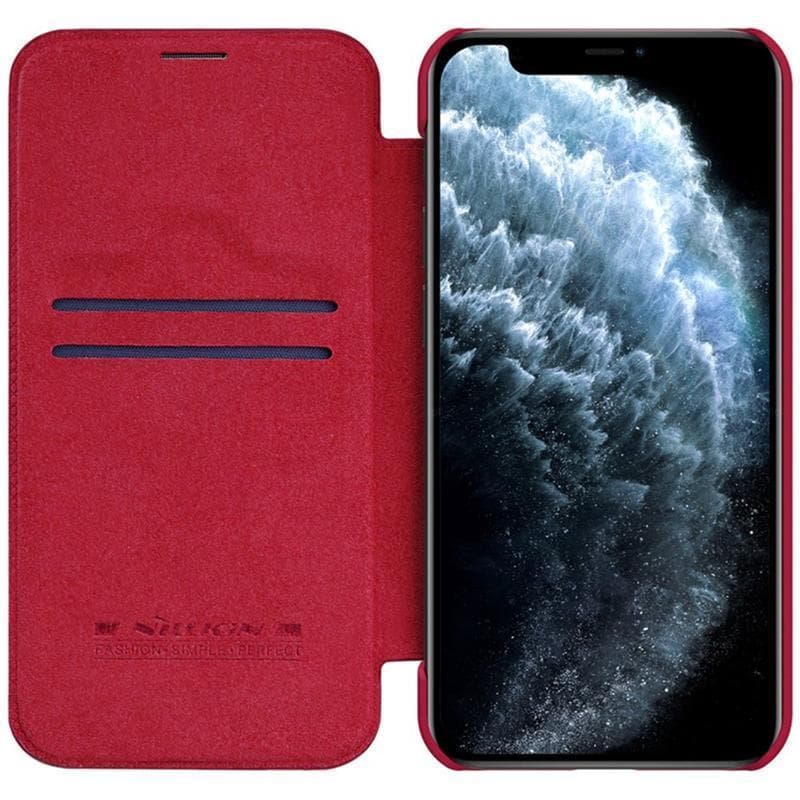 Nillkin Qin Leather Case - Case for Apple iPhone 12 Pro Max (Blue) 7