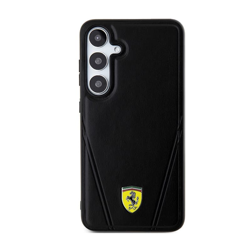 Ferrari Hot Stamp V Lines MagSafe - Samsung Galaxy S24 Case (Black) 3