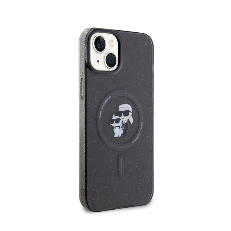 Karl Lagerfeld Karl & Choupette Glitter Magsafe - Case for iPhone 15 (black) 4