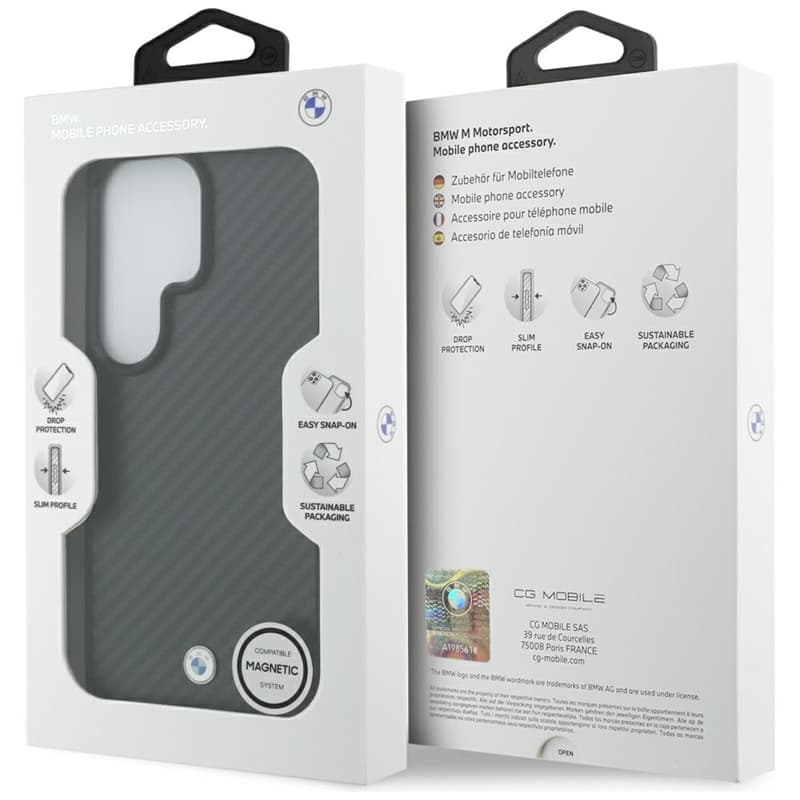 BMW Sign Magnetic Carbon Fiber MagSafe - Samsung Galaxy S26 Ultra Case (Black) 8