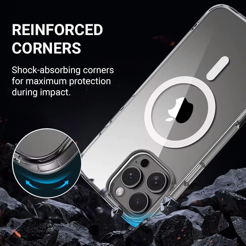 Crong Clear MAG Cover - iPhone 16 Pro MagSafe Case (Clear) 3