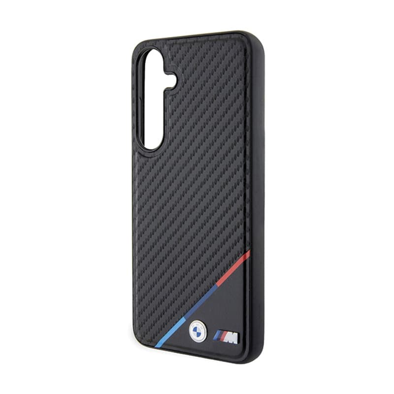 BMW Carbon Tricolor Line MagSafe - Case for Samsung Galaxy S24 (Black) 6