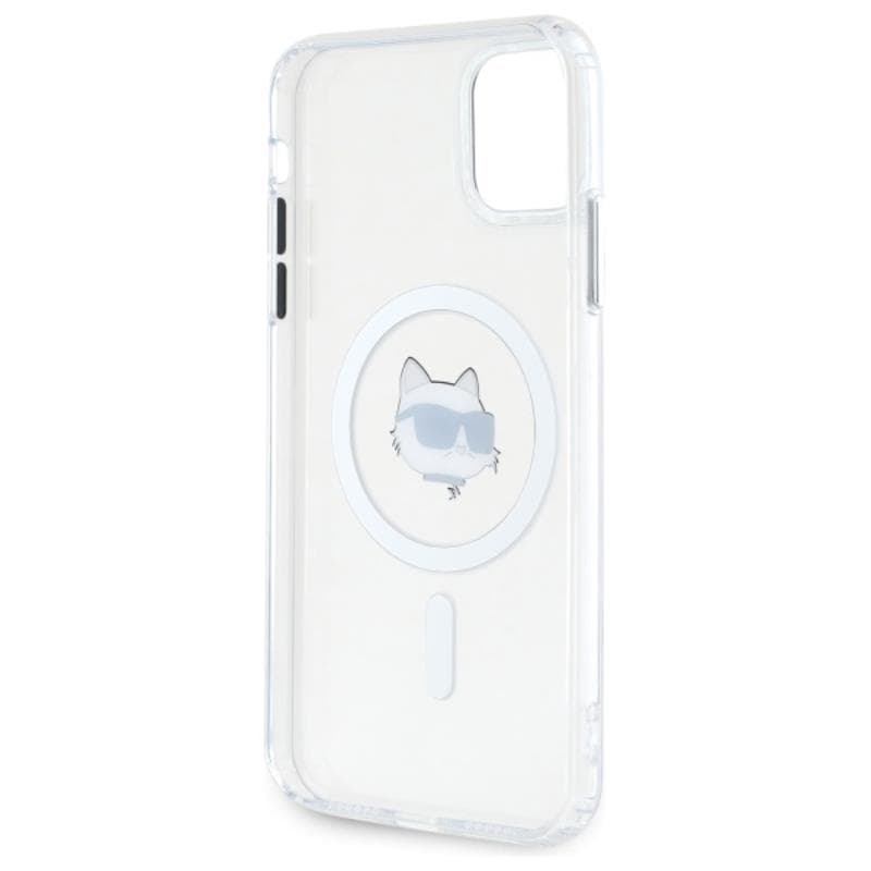 Karl Lagerfeld IML Metal Choupette Head MagSafe - Case for iPhone 11 (White) 7